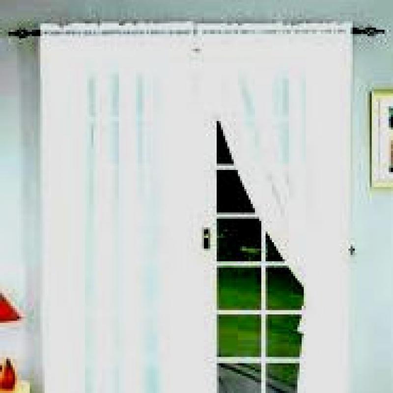Clever Window Coverings for a French Door Clever Window Coverings for a French Door