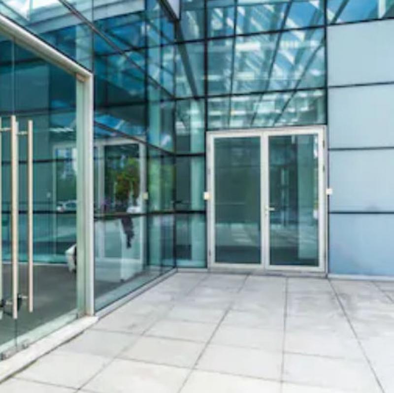 Door Featuring Herculite Glass Door Door Featuring Herculite Glass Door