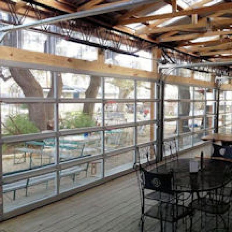 The Best Glass Garage Doors for Restaurants